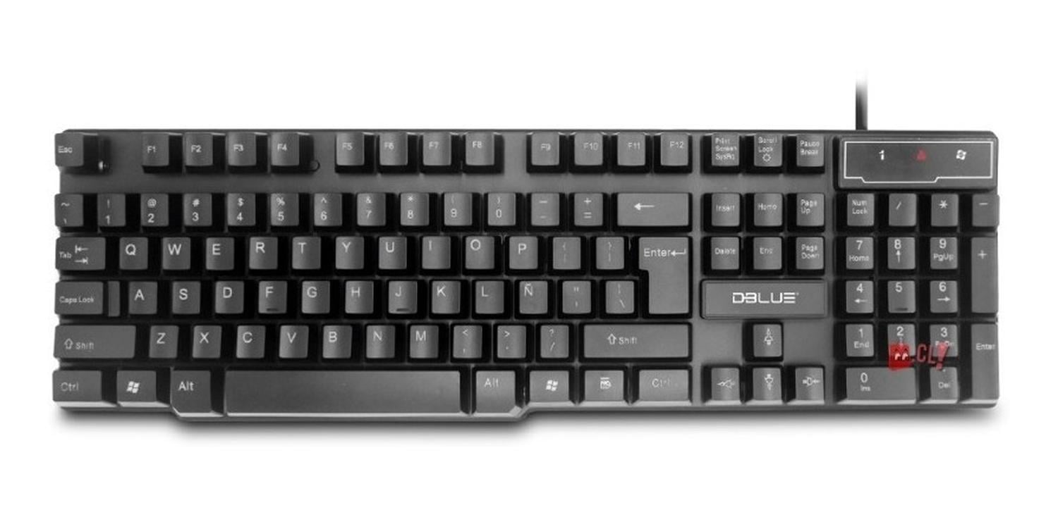 TECLADO GAMER UNIVERSAL DBLUE K57 PRO PC CONEXIÓN USB RETROILUMINACIÓN RGB PS - 2