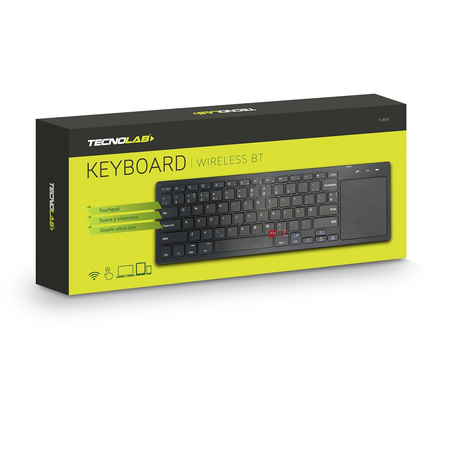 Teclado Inalámbrico CoolTouch Con Touchpad - 2.4Ghz, Para Smart TV, PC, Tablet, Versión Española