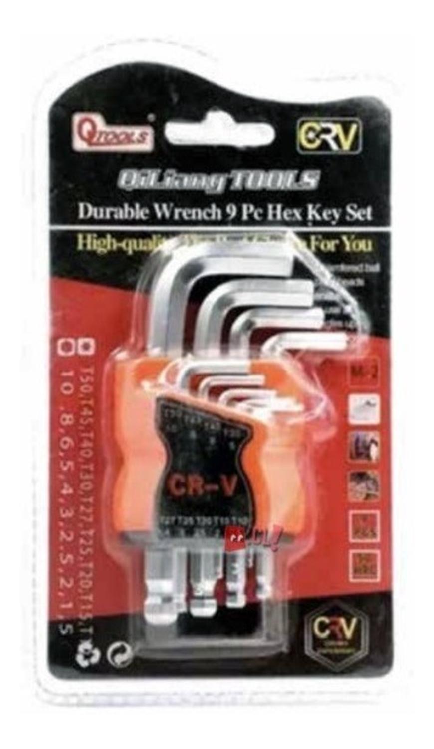 SET HERRAMIENTAS LLAVES CR-V 9 PIEZAS ALLEN PS - 3