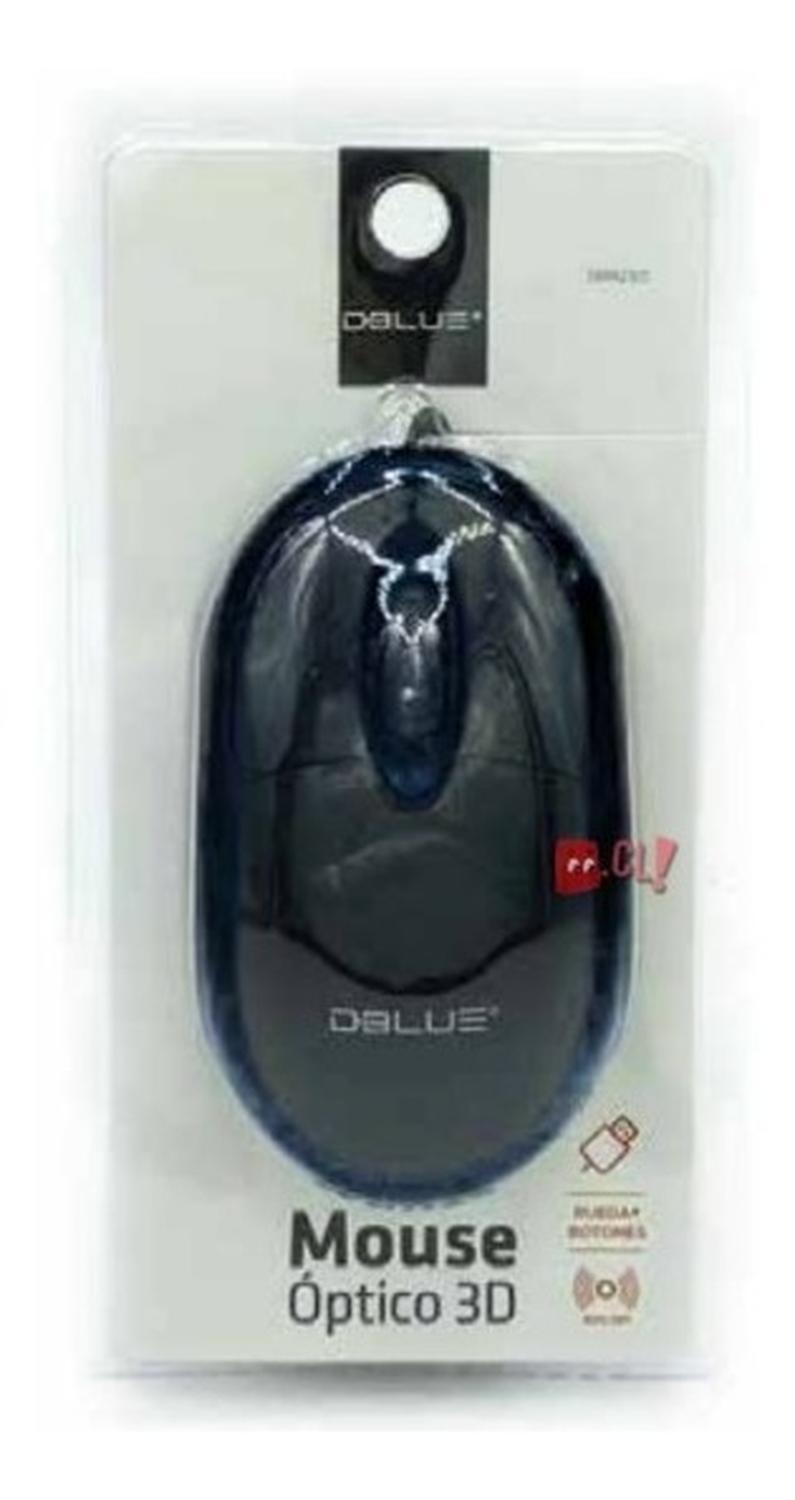 MOUSE ÓPTICO CON CONEXIÓN USB COLOR ROJO - PS - 2