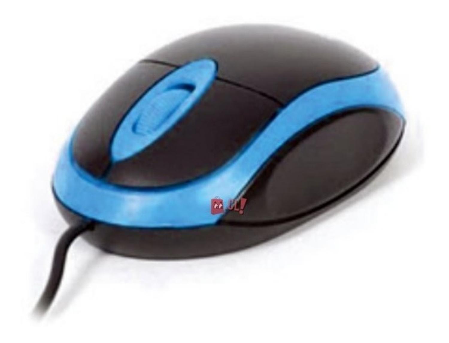 MOUSE OPTICO CON CONEXION USB COLOR AZUL - PS