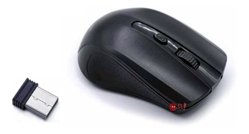 MOUSE INALAMBRICO OPTICO 3 BOTONES COLOR NEGRO - PS - 1