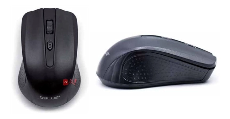 MOUSE INALAMBRICO OPTICO 3 BOTONES COLOR NEGRO - PS - 2