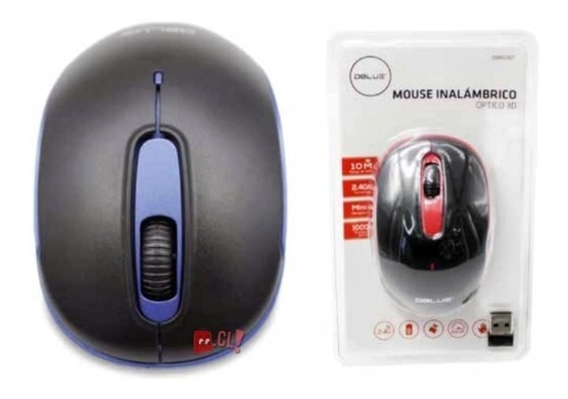 MOUSE INALÁMBRICO DBLUE ÓPTICO 1000DPI COLOR AZUL PS - 2
