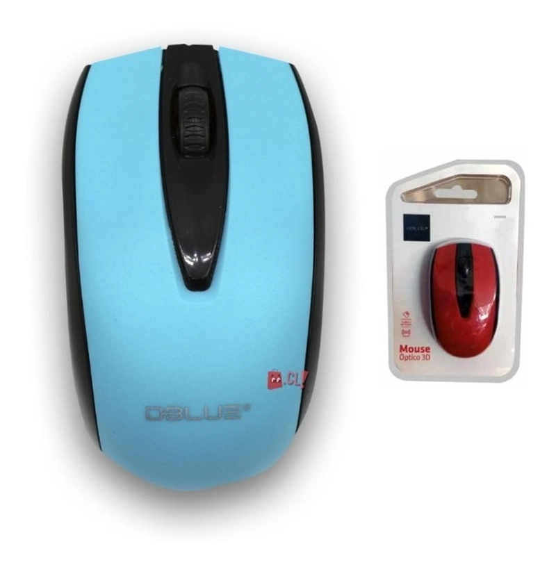 MOUSE INALAMBRICO OPTICO 1200 DPI COLOR AZUL - PS - 3