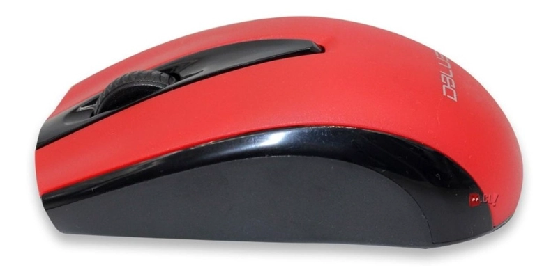 MOUSE INALAMBRICO OPTICO 1200 DPI COLOR ROJO - PS - 2