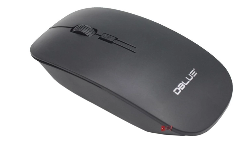 MOUSE INALAMBRICO DBLUE OPTICO DISENO PLANO COLOR NEGRO PS