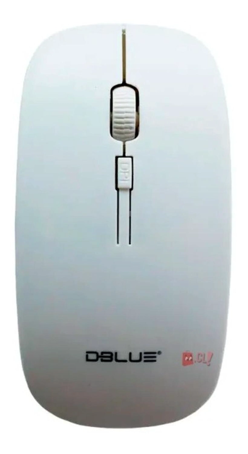 MOUSE OPTICO INALAMBRICO DISEÑO PLANO COLOR BLANCO - PS - 1