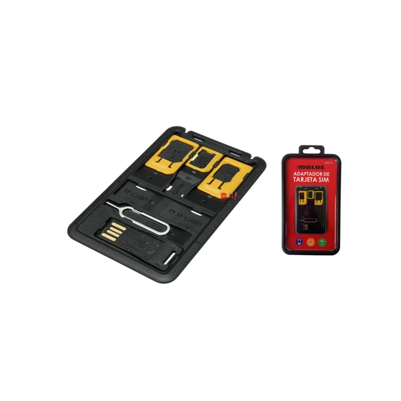 ADAPTADOR DBLUE TARJETAS SIM VARIOS TAMAÑOS PS - 3