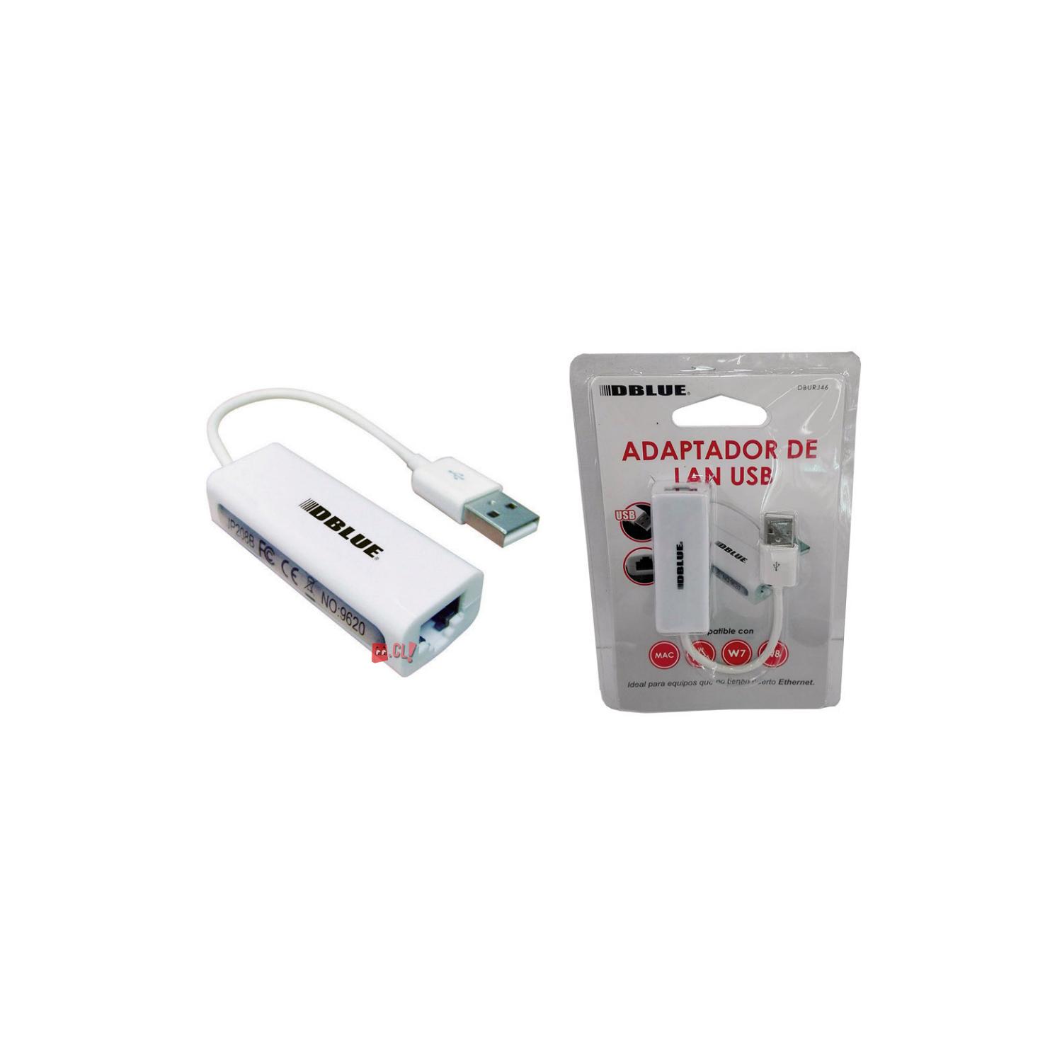ADAPTADOR DBLUE USB A RJ45 LAN INTERNET - PS - 2