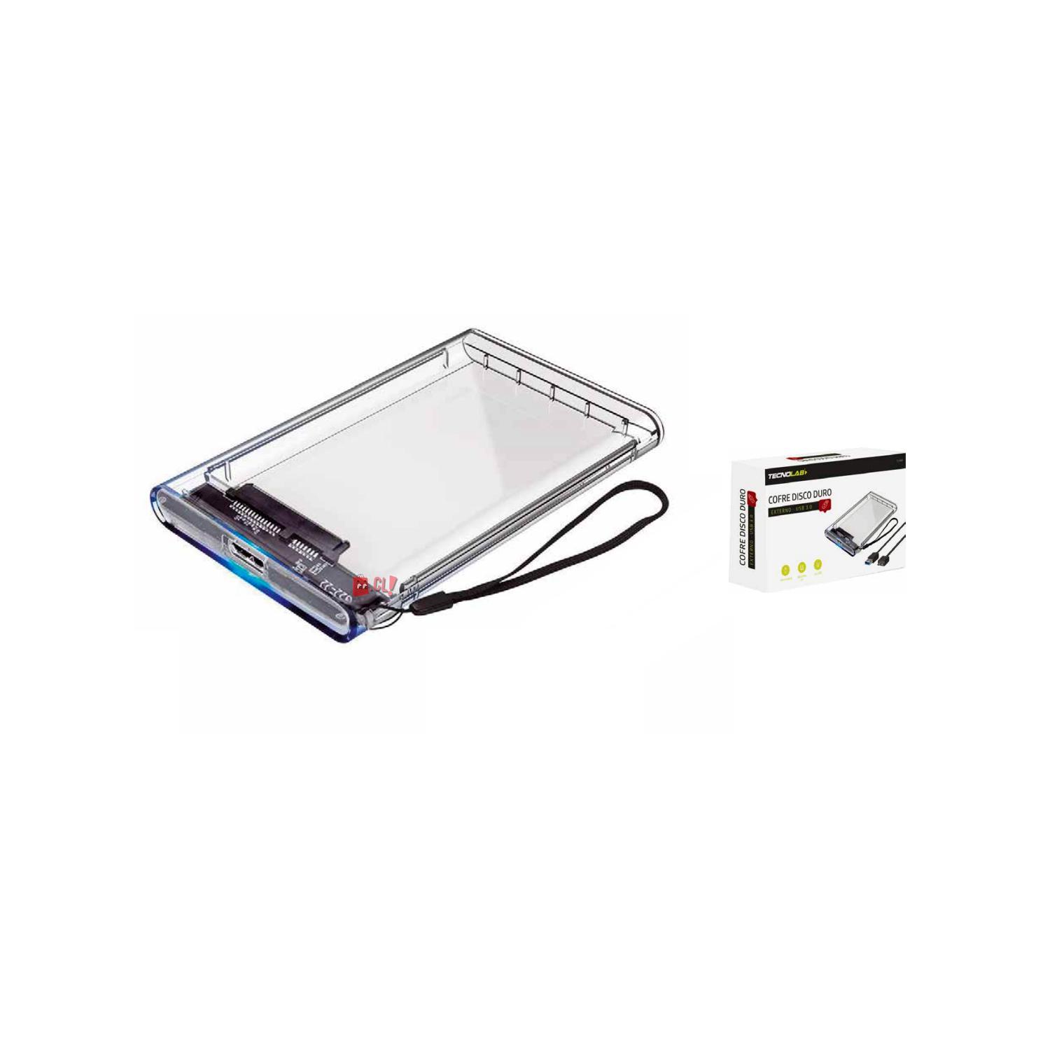 COFRE TECNOLAB DISCO DURO 7-9.5MM Y 2.5 SATA USB 3.0 PS - 3