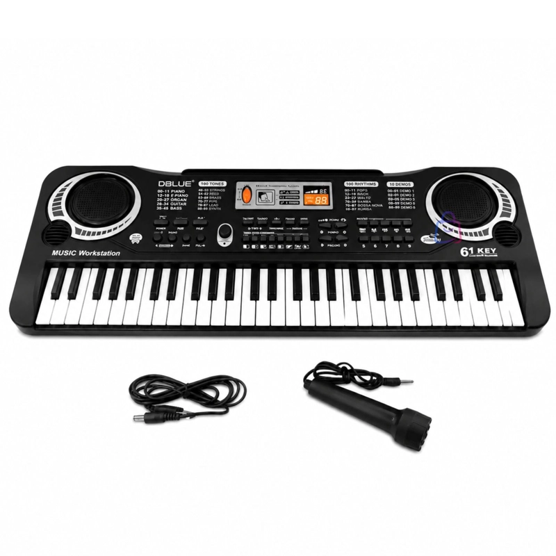 Teclado Musical Infantil 61 Teclas + Micrófono Karaoke - PS - 4
