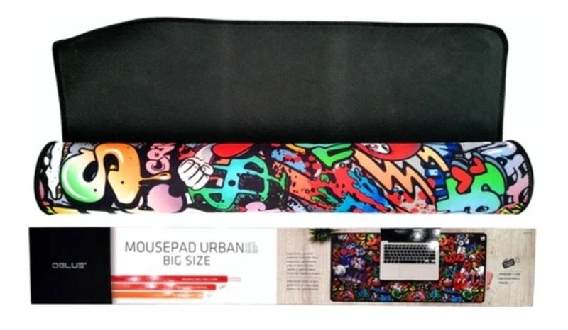MOUSE PAD DBLUE GAMER GRAFFITI 80X30CMS PS URBAN BIG - 3