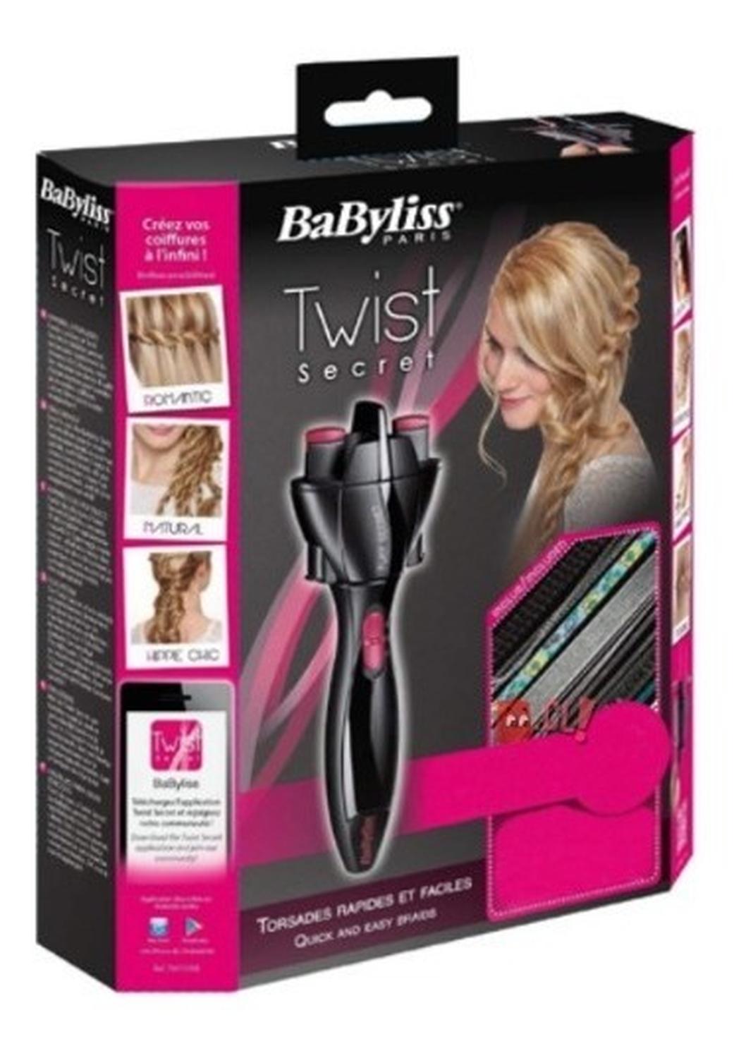 TRENZADOR BABYLISS TWIS SECRET DE CABELLO CON PILAS - PS - 3