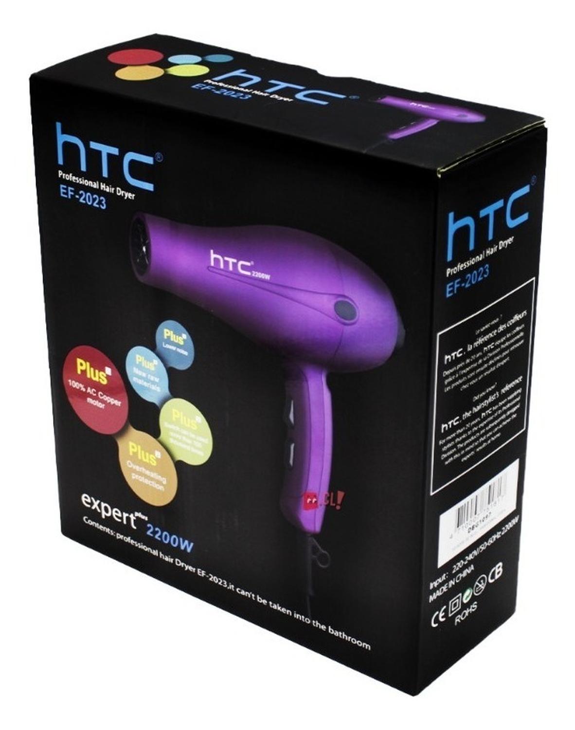 SECADOR DE CABELLO HTC PROFESIONAL 2200W PURPURA - PS - 3