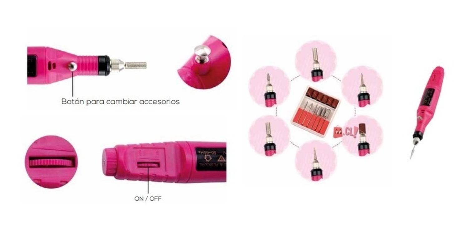 KIT TALADRO DOMA PARA UÑAS PEDICURA PROFESIONAL PS - 2