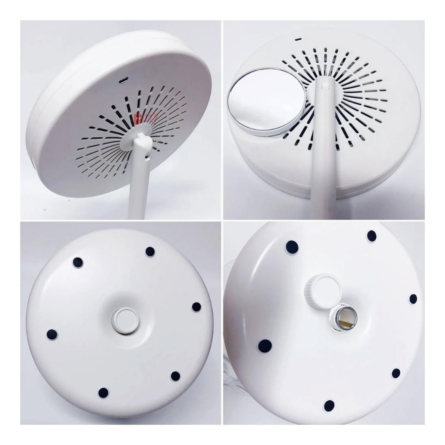 ESPEJO PUNTOSTORE 5X PARA MAQUILLAJE CON LUZ LED Y VENTILADOR PS - 2