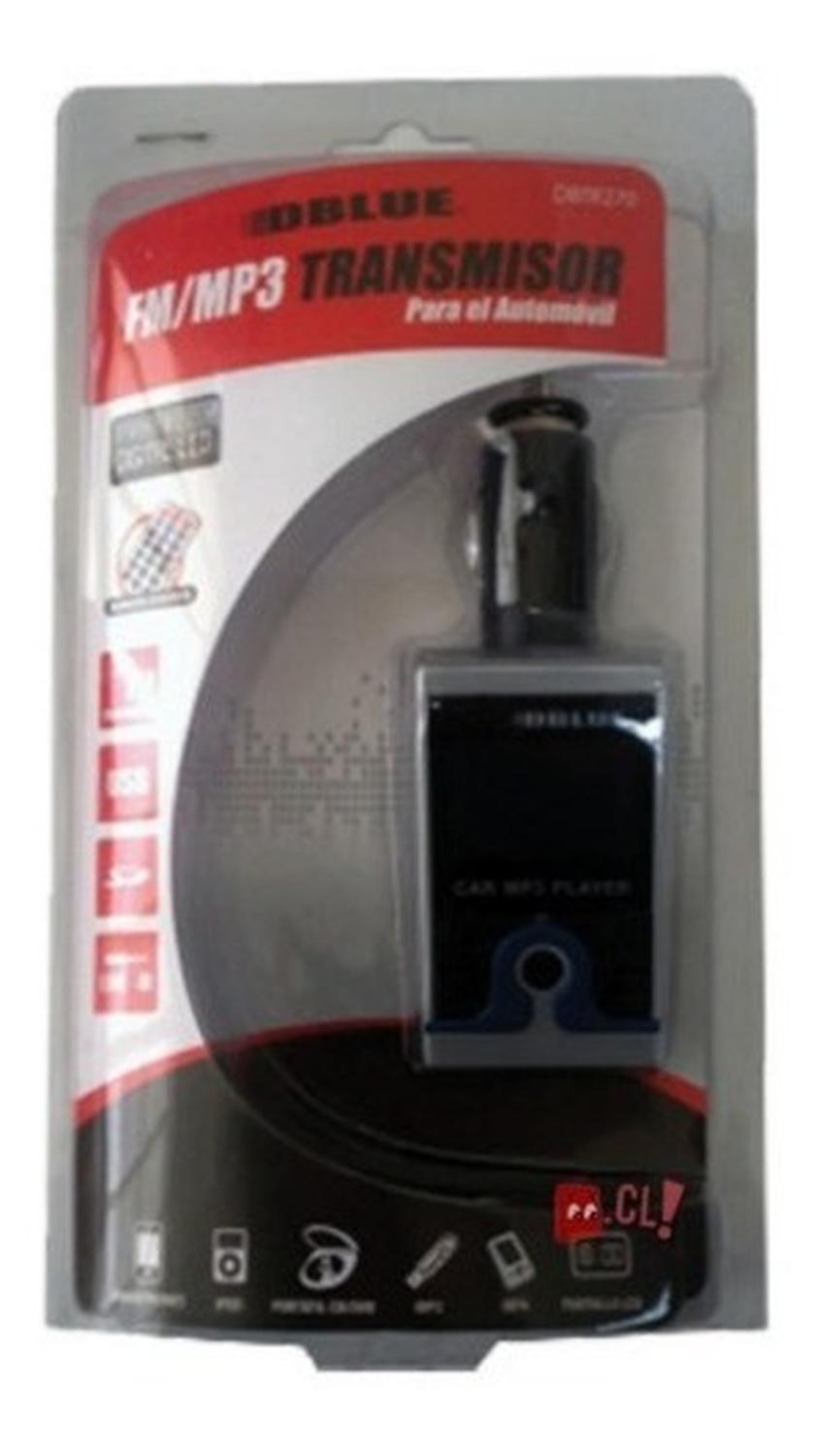 TRANSMISOR FM DBLUE AUTOMÓVIL CONEXIÓN AUXILIAR 3.5MM - PS - 2