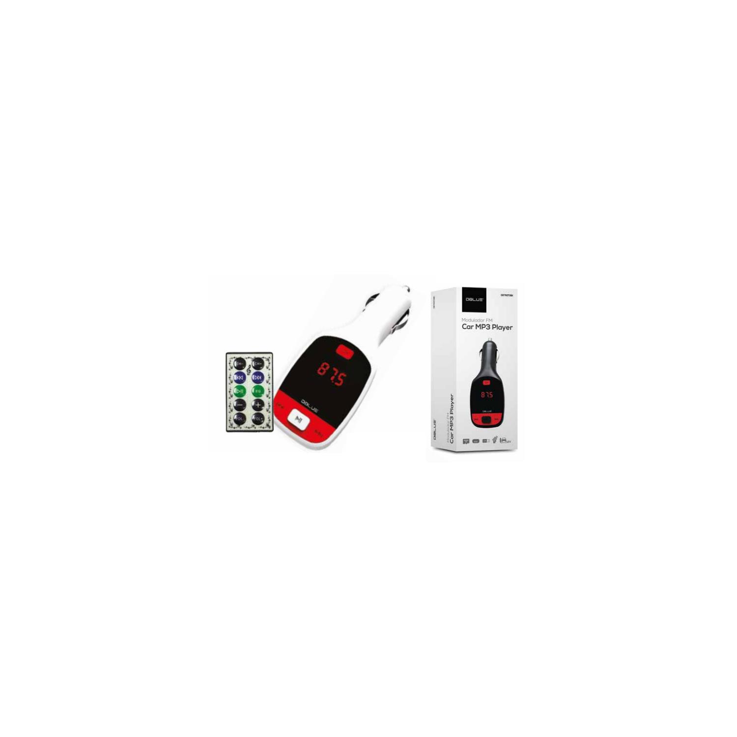 TRANSMISOR FM DBLUE AUTO AUXILIAR Y USB AUTO BLANCO - PS - 1