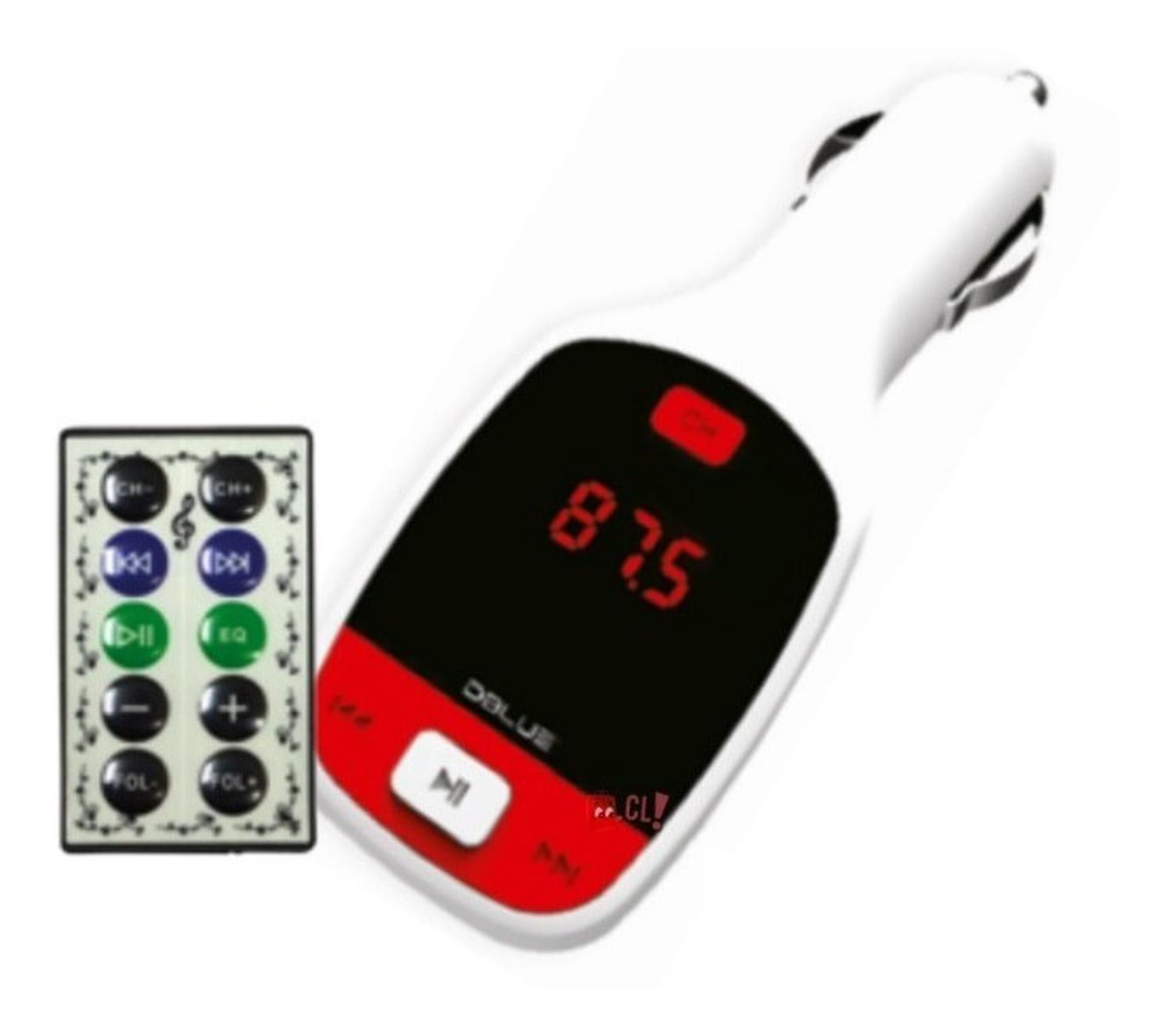 TRANSMISOR FM DBLUE AUTO AUXILIAR Y USB AUTO BLANCO - PS - 2