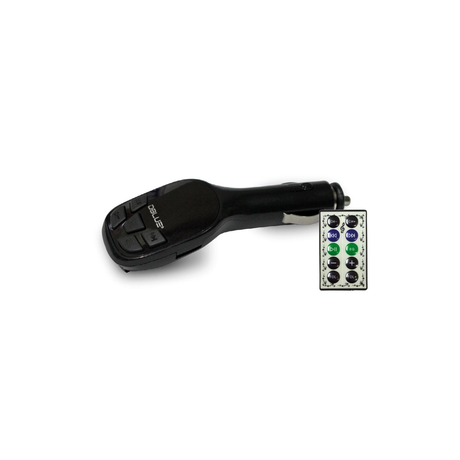TRANSMISOR AUTO DBLUE AUXILIAR- USB - SD NEGRO - PS - 1
