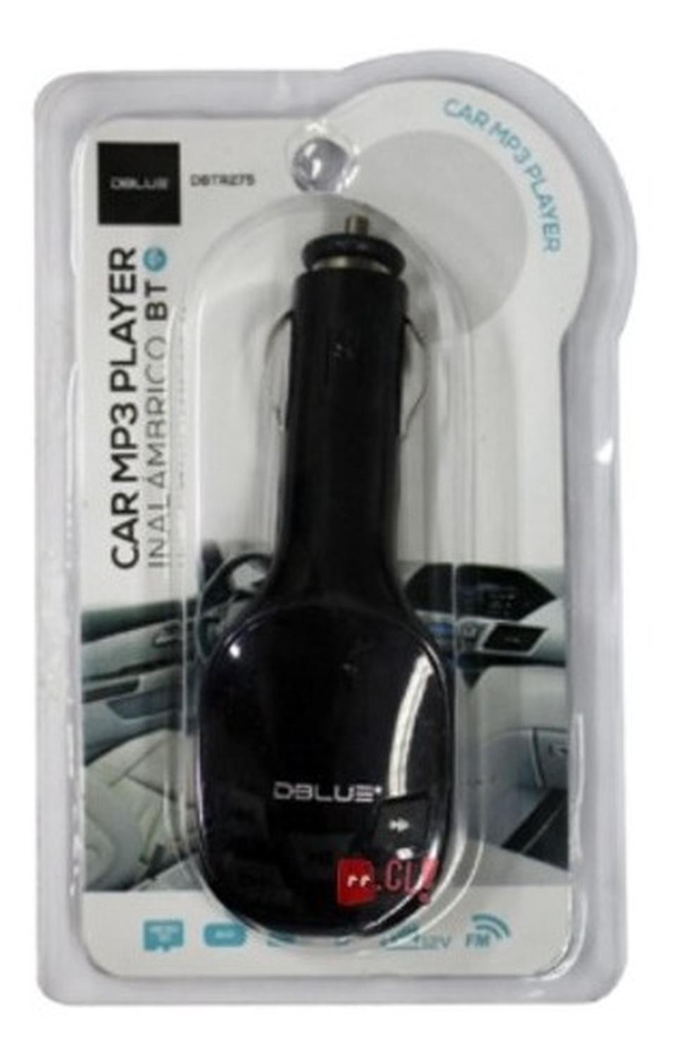 TRANSMISOR AUTO DBLUE AUXILIAR- USB - SD NEGRO - PS - 3