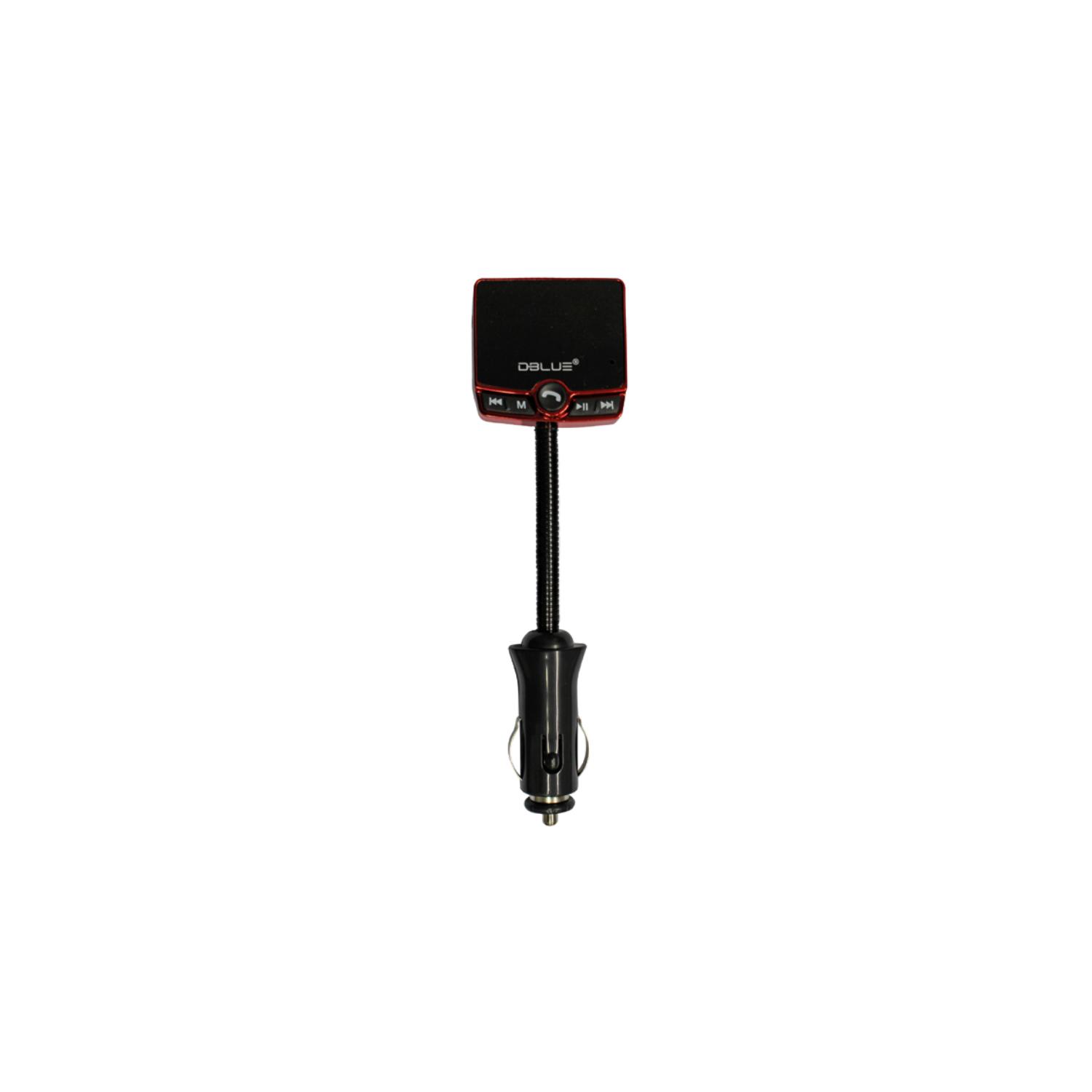 TRANSMISOR FM DBLUE BLUETOOTH AUTO ROJO - PS - 1