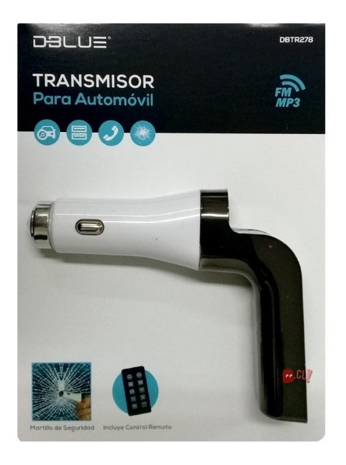 TRANSMISOR FM DBLUE AUTO AUX Y USB CON MARTILLO - PS - 3