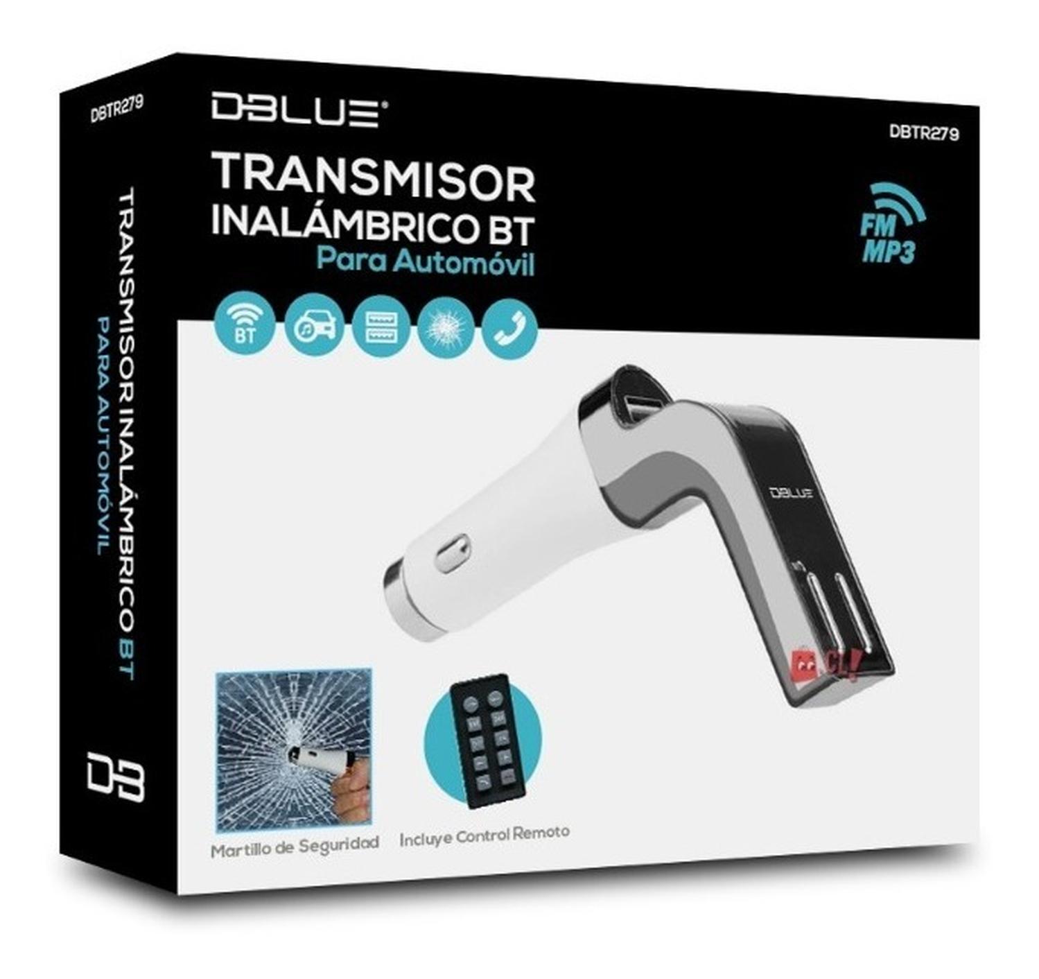 TRANSMISOR FM DBLUE BLUETOOTH MANOS LIBRES CON MARTILLO - PS - 3