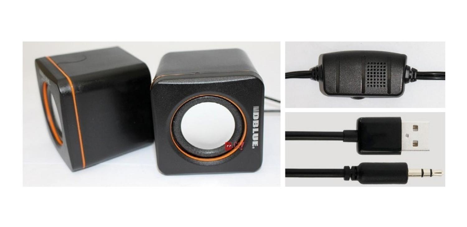 PARLANTE DBLUE PARA PC O NOTEBOOK 2.0 USB Y AUXILIAR - 2