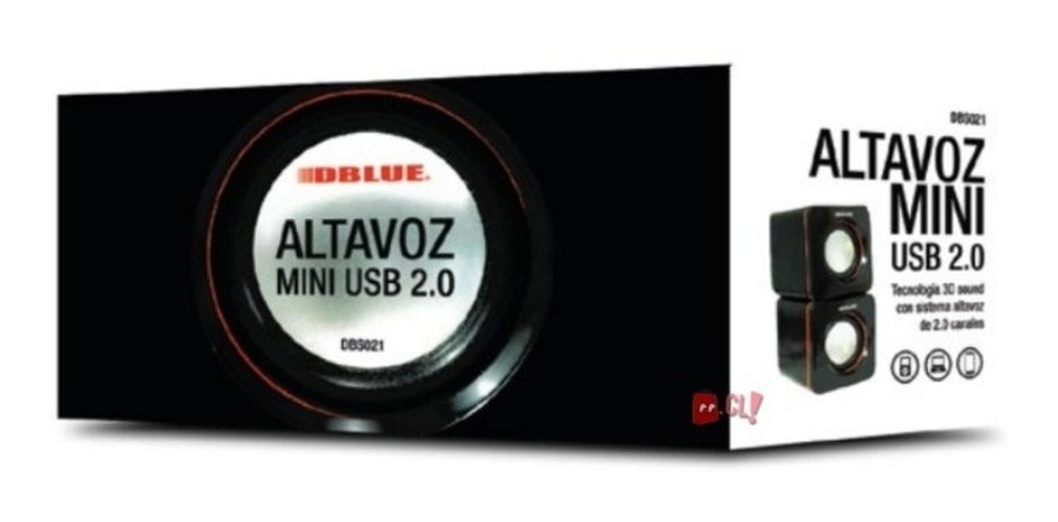 PARLANTE DBLUE PARA PC O NOTEBOOK 2.0 USB Y AUXILIAR - 3