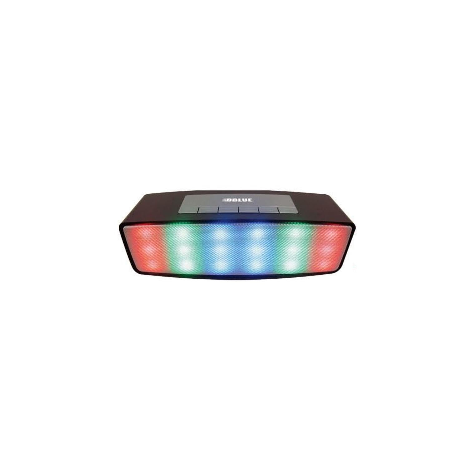 PARLANTE BLUETOOTH DBLUE PORTÁTIL CON ILUMINACIÓN MULTICOLOR - 1