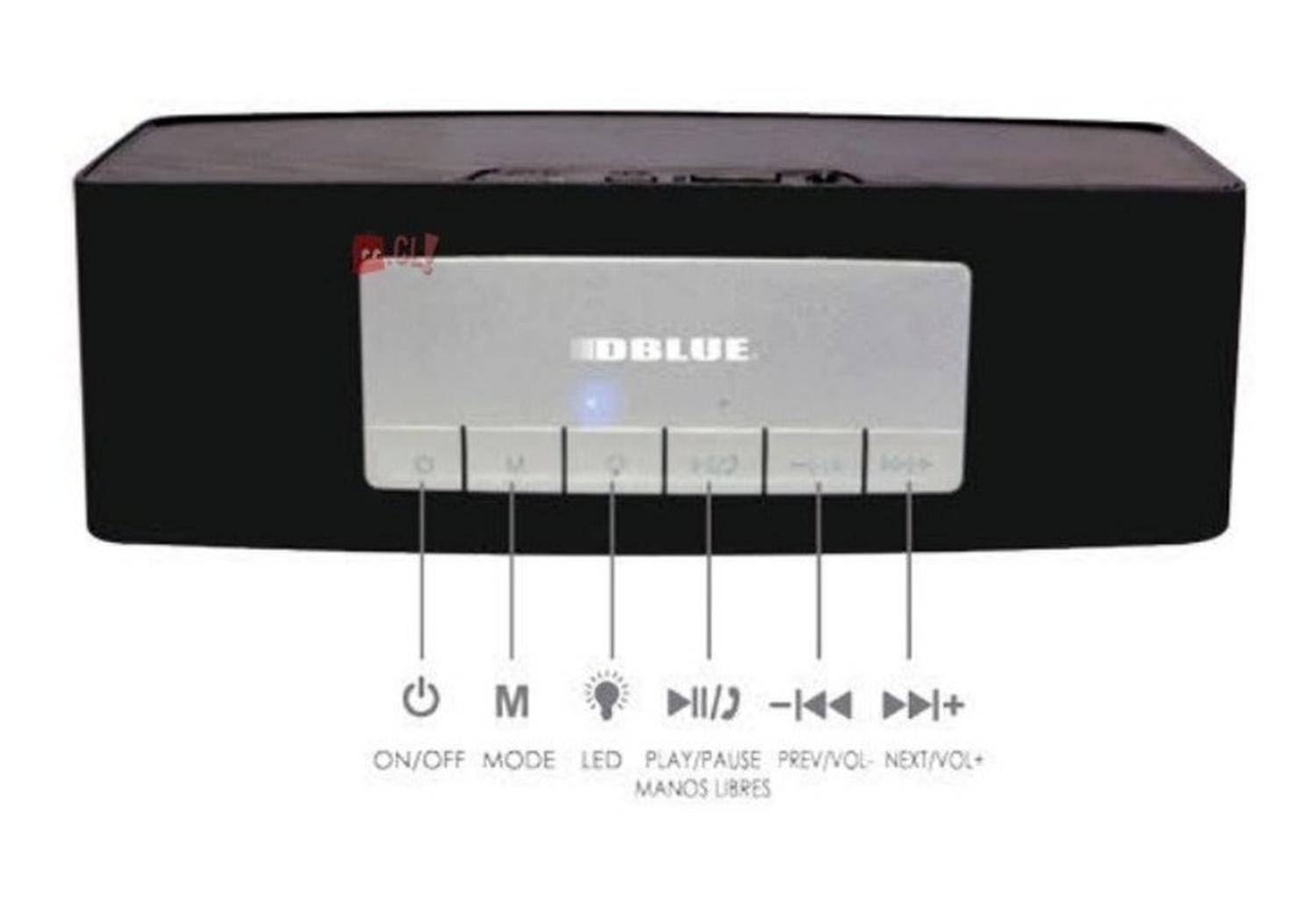 PARLANTE BLUETOOTH DBLUE PORTÁTIL CON ILUMINACIÓN MULTICOLOR - 2