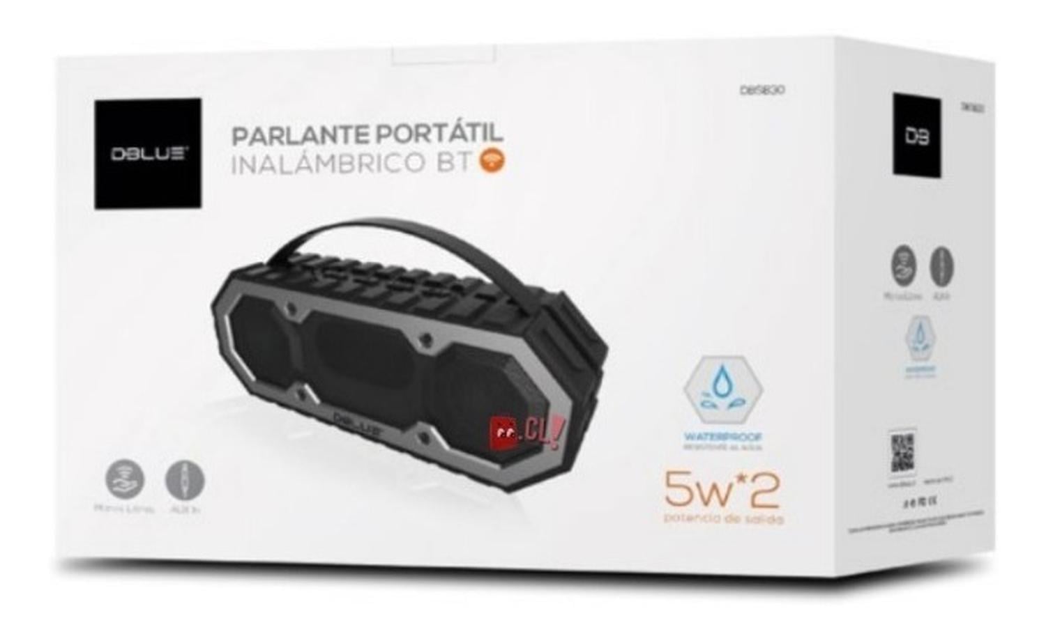 PARLANTE BLUETOOTH DBLUE PORTÁTIL RESISTENTE AL AGUA 10W - 2