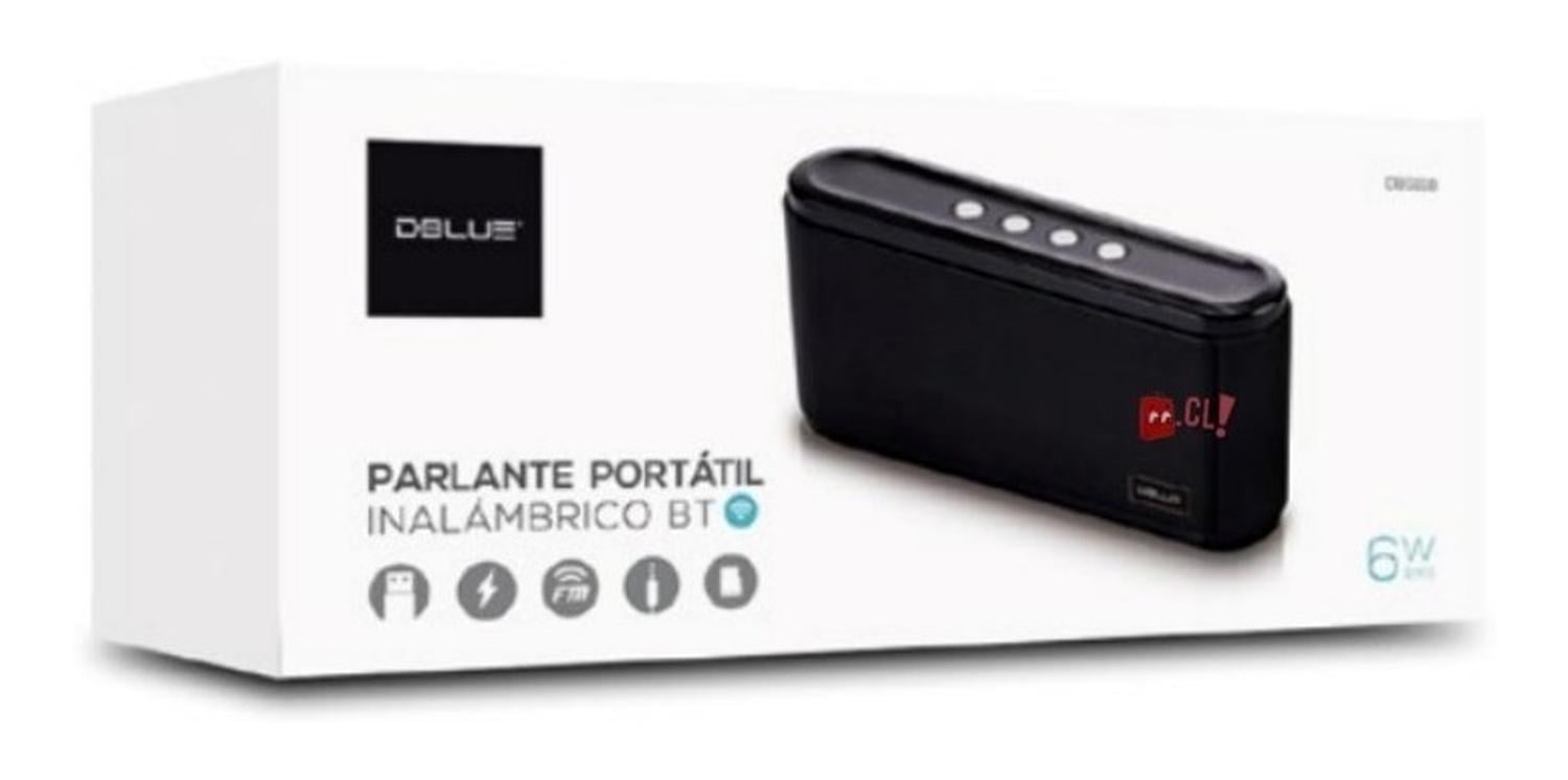 PARLANTE BLUETOOTH DBLUE PORTÁTIL USB-TF-AUX 6W - 3