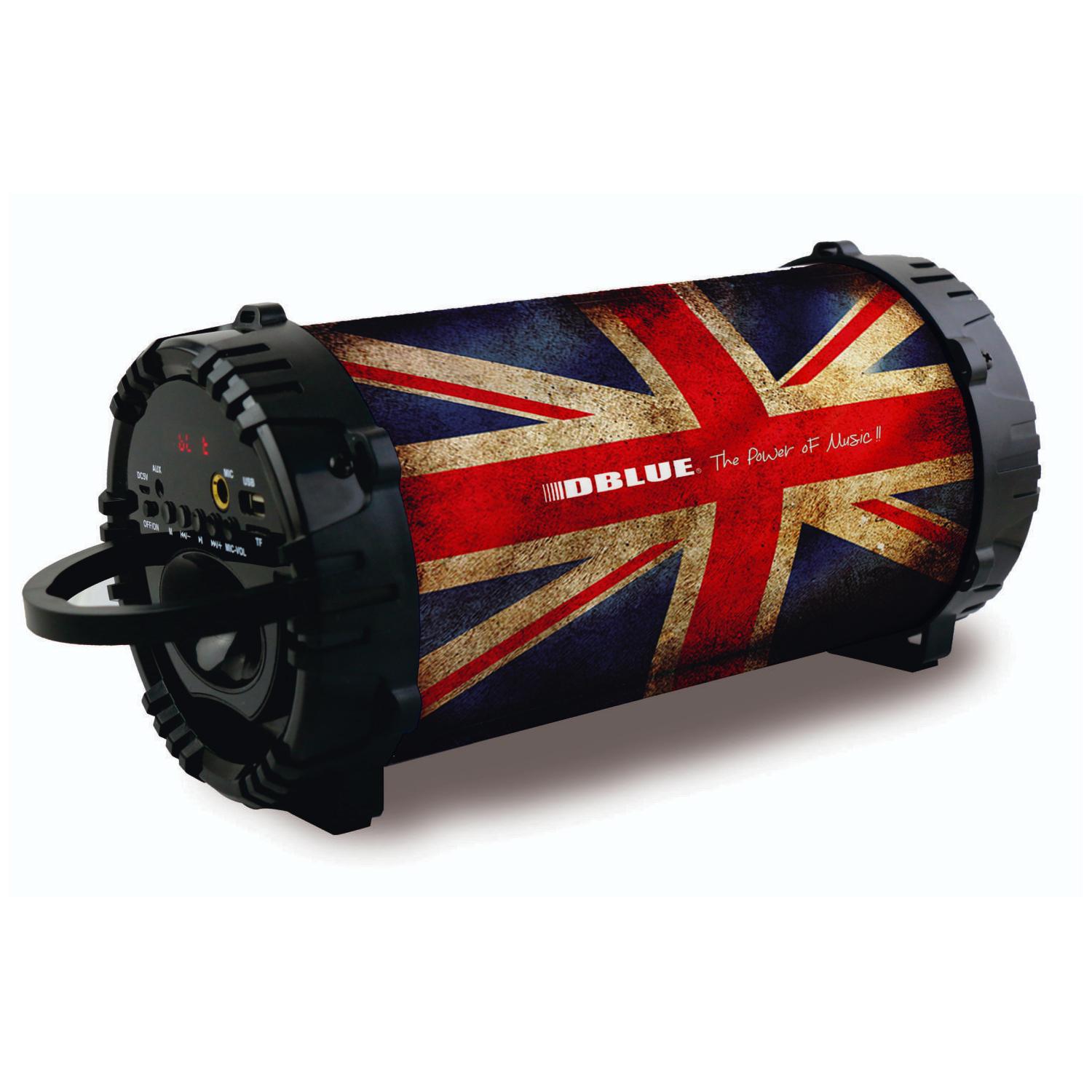 PARLANTE BLUETOOTH DBLUE BANDERA BAZOOKA PORTÁTIL DISEÑO 20W - 1