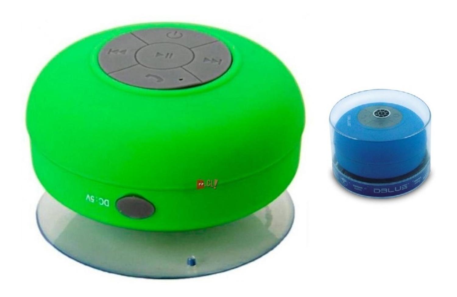 PARLANTE BLUETOOTH DBLUE DUCHA PORTÁTIL 3W VERDE - 2