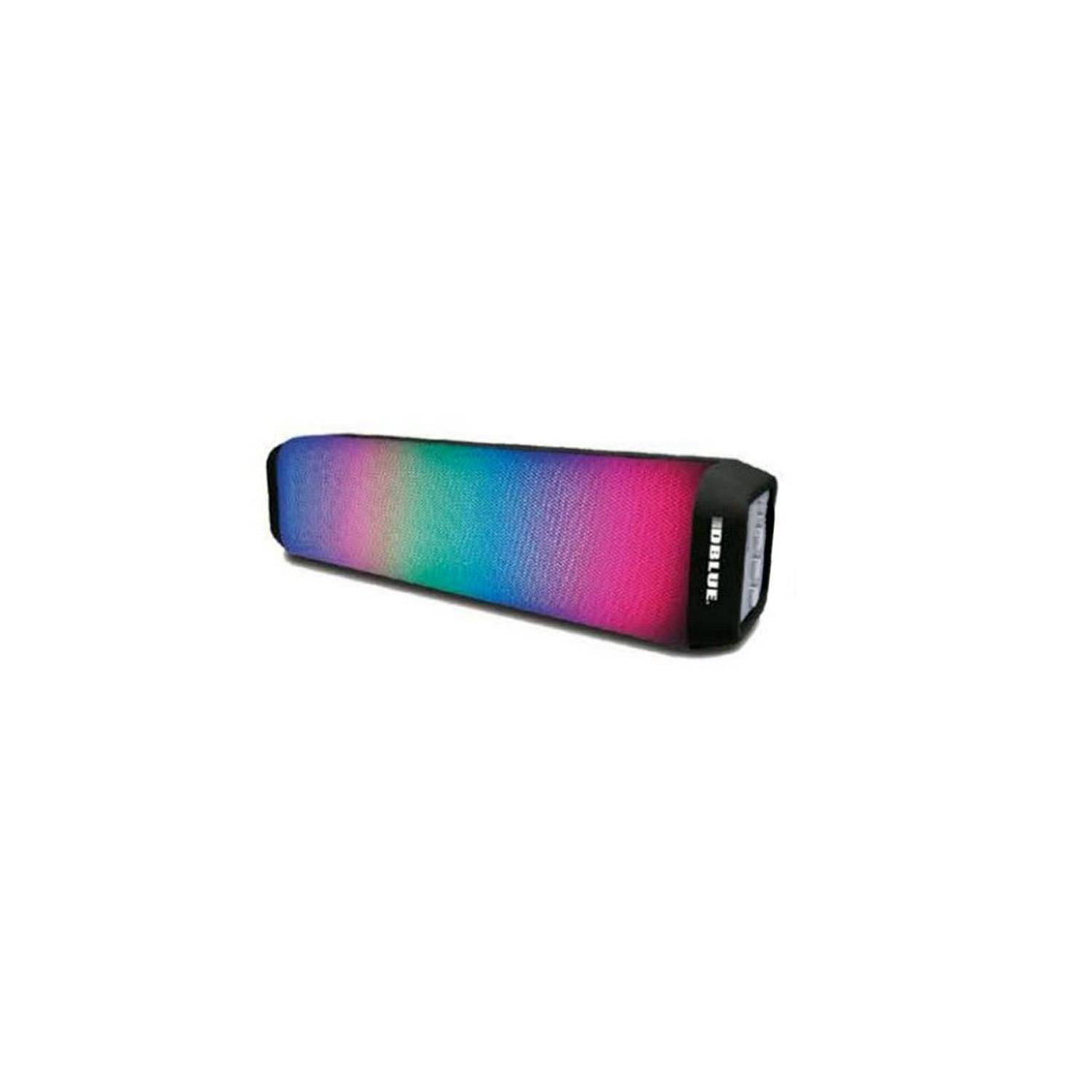 PARLANTE BLUETOOTH DBLUE PORTÁTIL COLOR NEGRO CON ILUMINACIÓN - 1