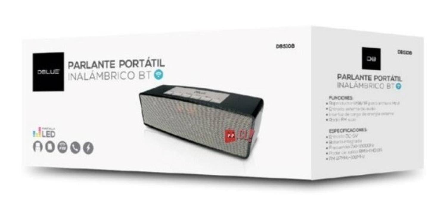 PARLANTE BLUETOOTH DBLUE PANTALLA LED PORTÁTIL 3W - 2