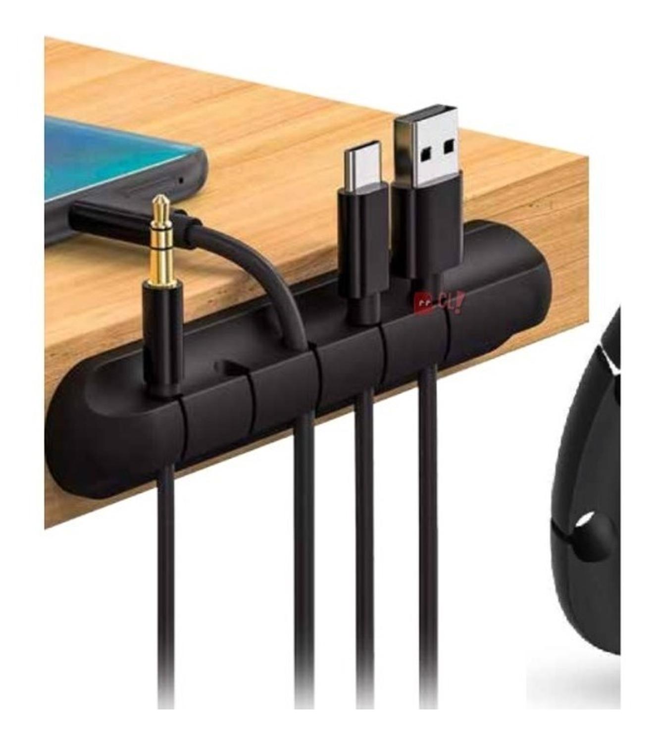 ORGANIZADOR DE CABLES CON 5 RANURAS PARA ESCRITORIO PC - PS - 2