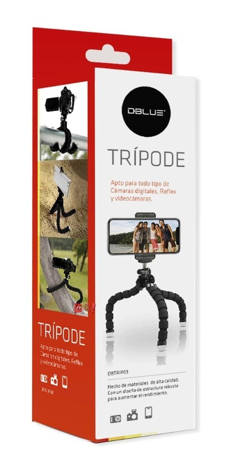 TRÍPODE DBLUE FLEXIBLE PARA CELULARES 5.5 A 8.5CMS PS - 3