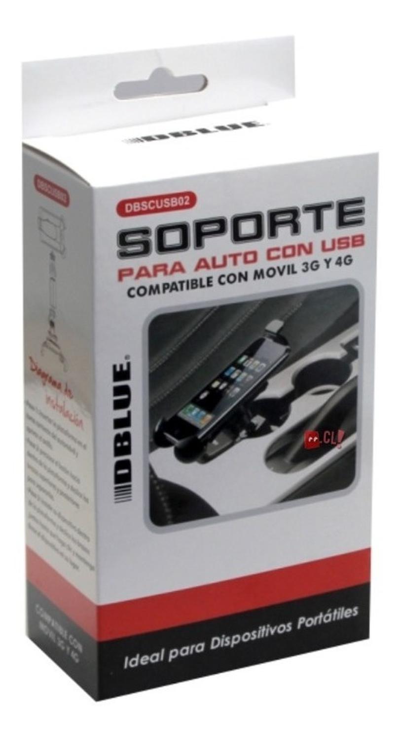 SOPORTE CELULAR DBLUE USB CON 2 CONECTORES DE 5V - 2