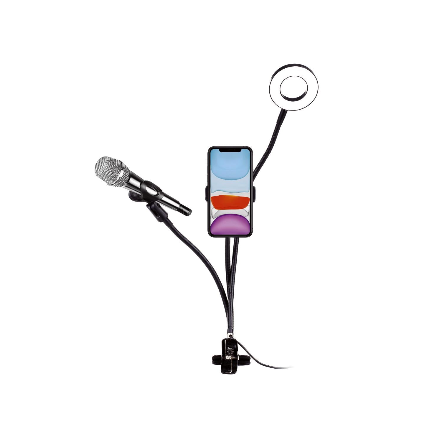 SOPORTE CELULAR DBLUE CLIP CON ARO LED CON CONTROL DE LUZ - 1