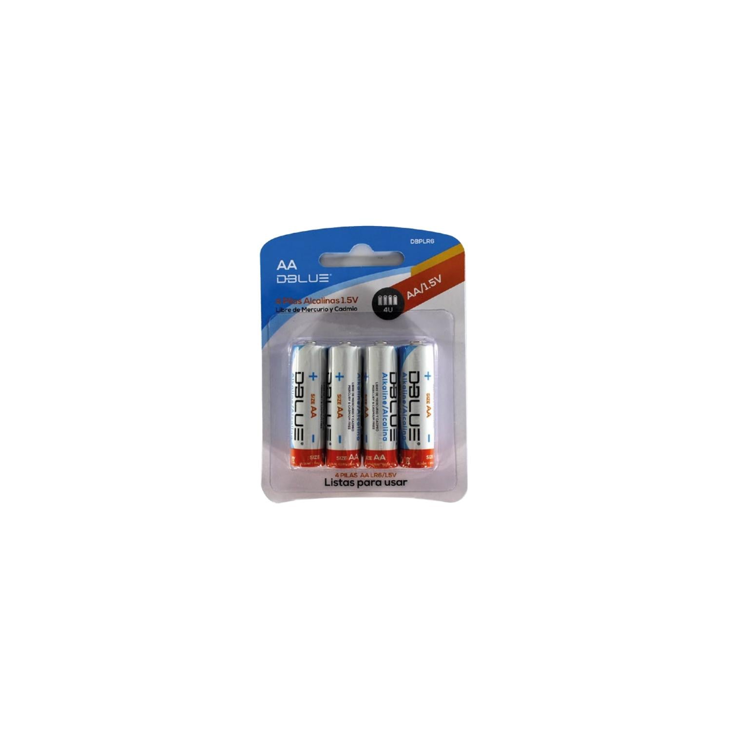 PILAS DBLUE PACK 4 ALCALINAS AA PS - 1
