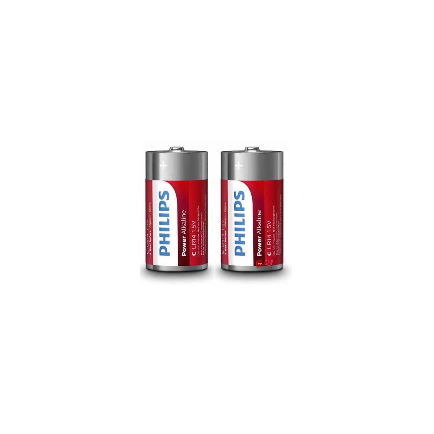 PILAS PHILIPS PACK 2 ALCALINAS C LR14 BABY PS - 2