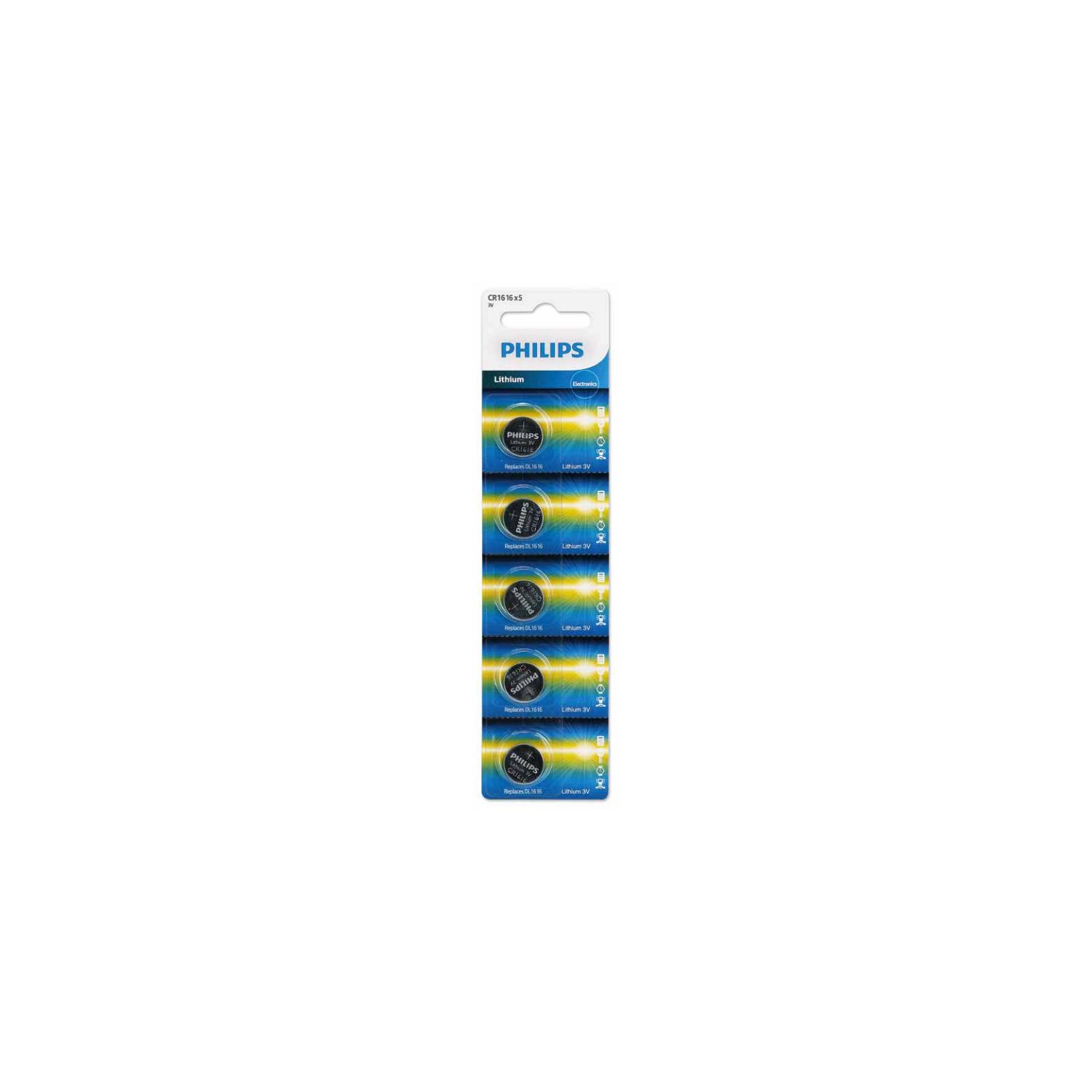 PILAS PHILIPS PACK 5 CR1616 PS - 1
