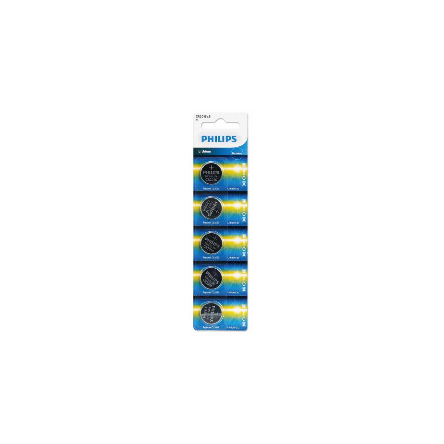 PILAS PHILIPS PACK 5 CR2016 PS - 1