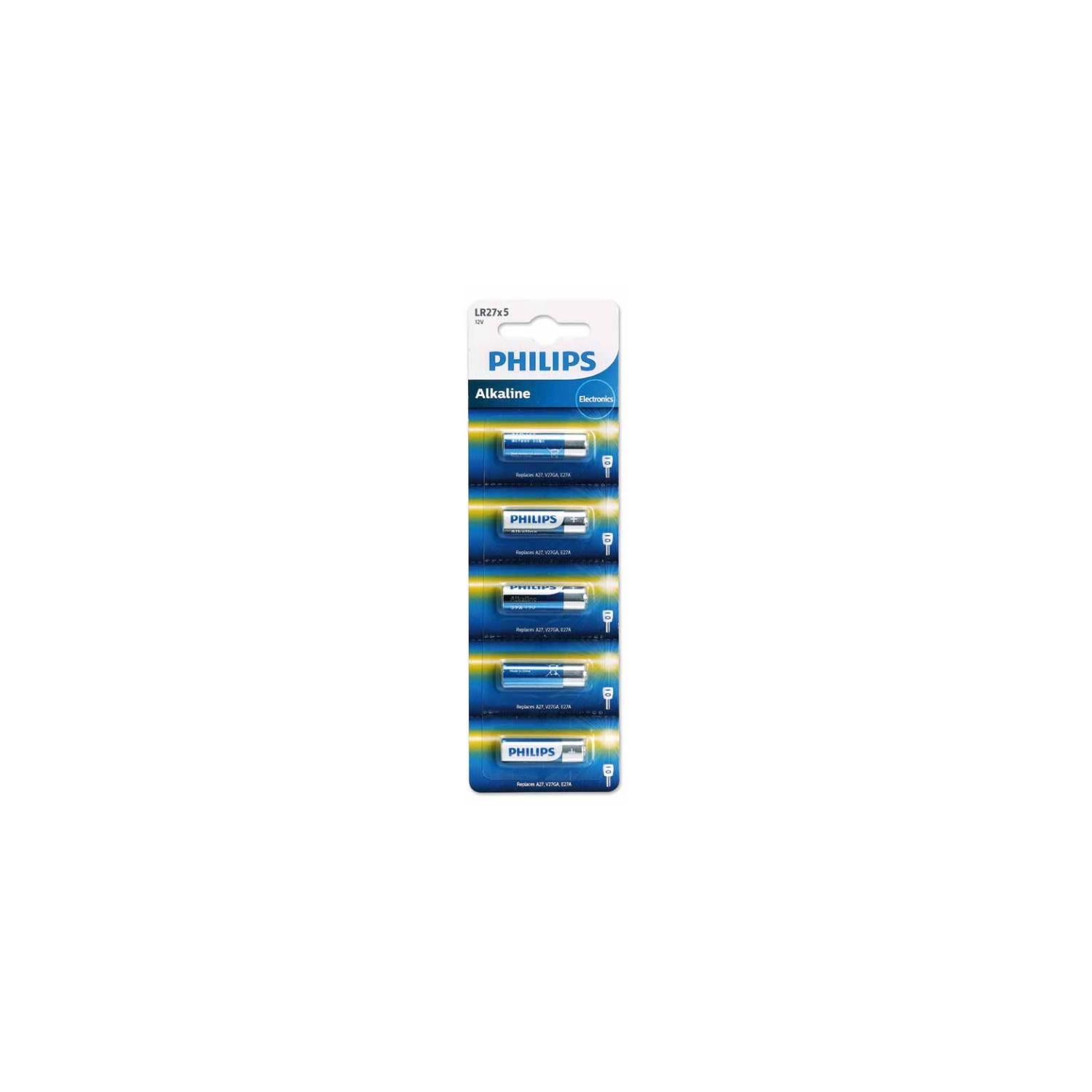 PILAS PHILIPS PACK 5 ALCALINAS 27A 12V PS - 1