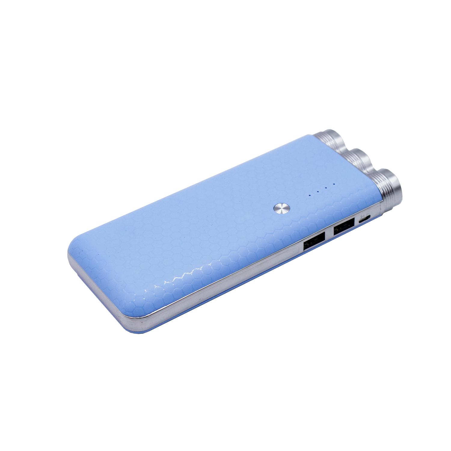 BATERÍA POWER BANK 15000MAH 2 USB COLORES - PS - 2