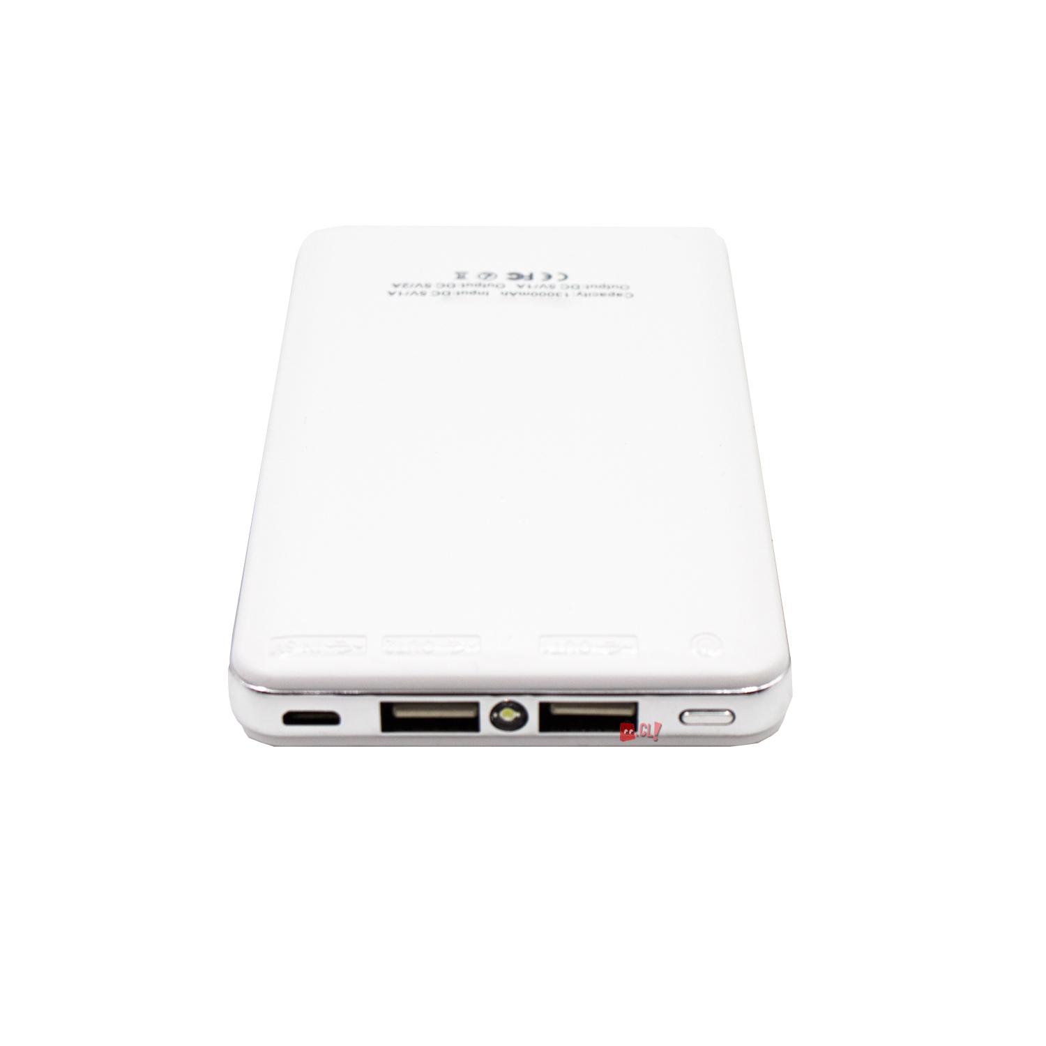 POWER BANK CARGADOR PORTÁTIL 13000MHA 2 USB NEGRO - PS - 4